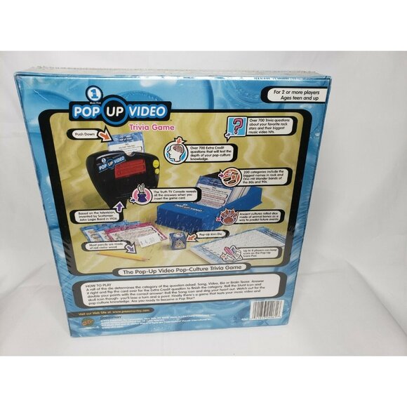Vintage VH1 Pop Up Video 90s Music Trivia Board Game Culture Pressman TV Show - Picture 3 of 7